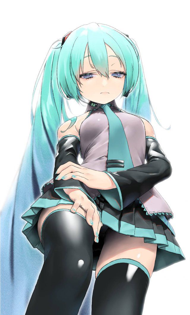 Erotic image of Hatsune Miku's desperate sexy pose! 【Vocalistoid】 16