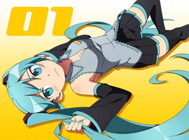 Erotic image of Hatsune Miku's desperate sexy pose! 【Vocalistoid】 18