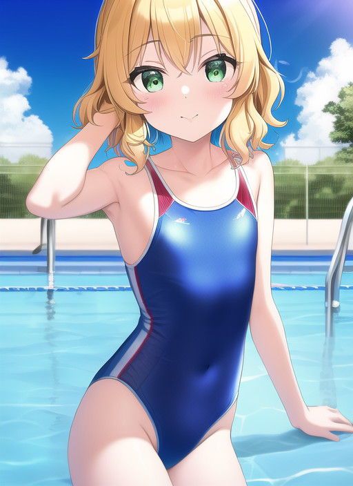 It's an erotic image of a competitive swimsuit! 1