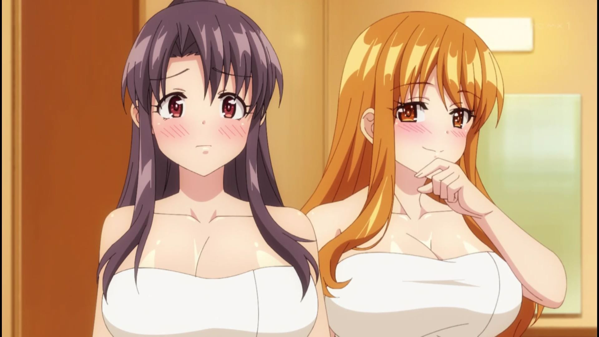 The scene where you have sex with 3 girls in episode 6 of the anime "Harem Kyampu!" 11