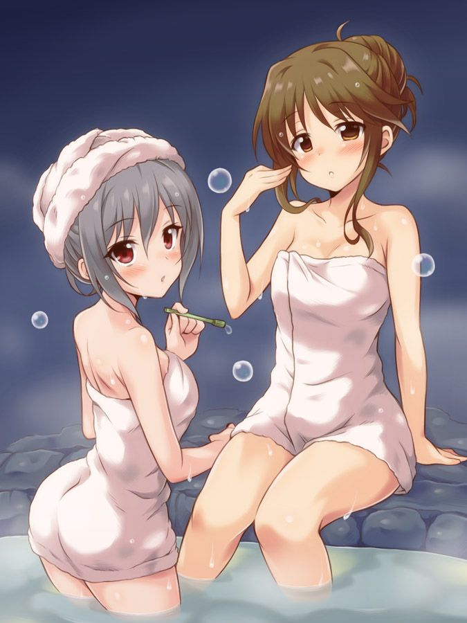 Erotic image of a girl who is taking a bath and doing slow or things 11