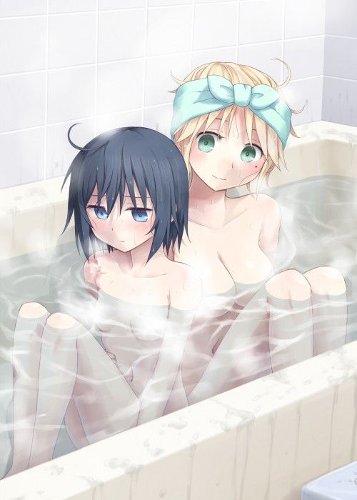 Erotic image of a girl who is taking a bath and doing slow or things 4
