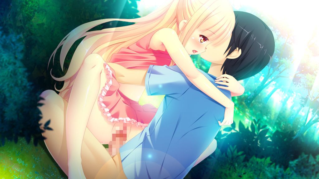 Two-dimensional erotic image having sex while staring and kissing in a face-to-face sitting position with a loli girl 11