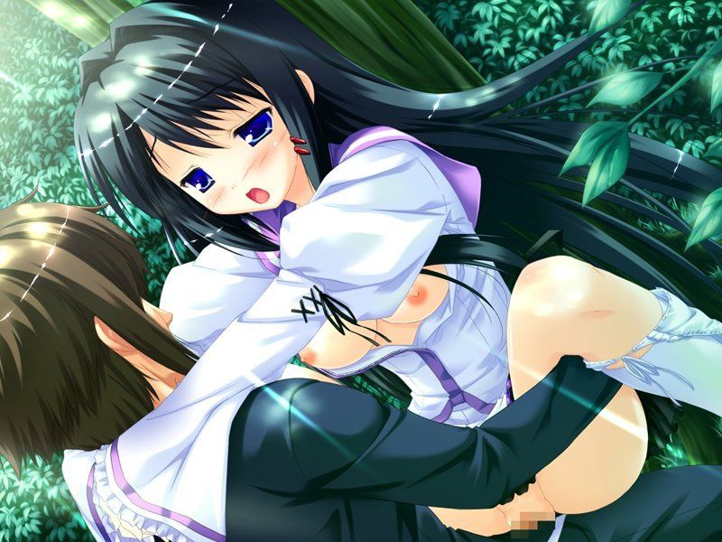 Two-dimensional erotic image having sex while staring and kissing in a face-to-face sitting position with a loli girl 21