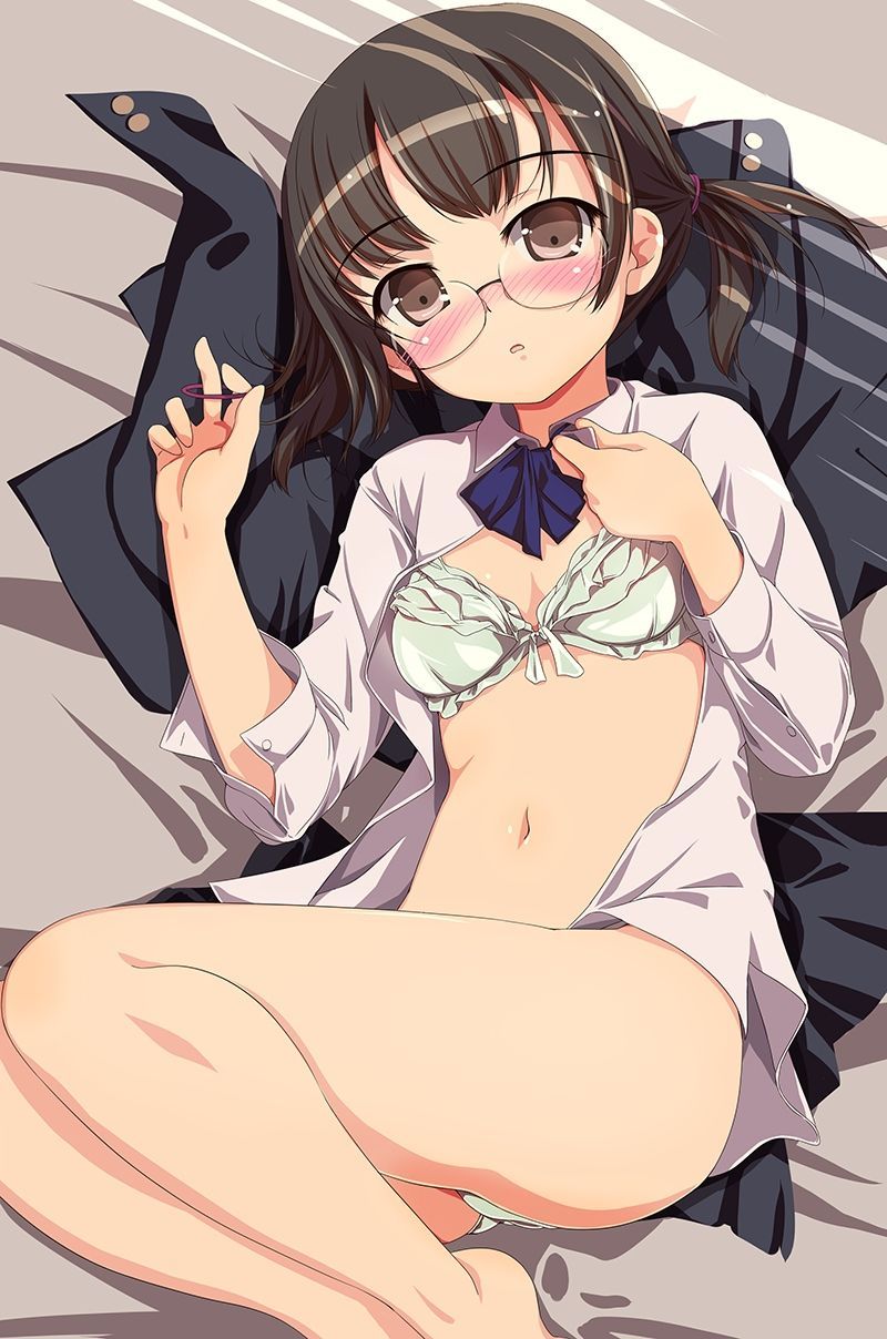 Isn't glasses daughter actually better than glasses? Two-dimensional erotic image that I feel like that 34