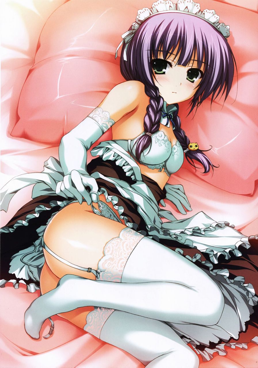 Two-dimensional erotic image of garter belt sister who is too close to the thighs and hard to look straight 4