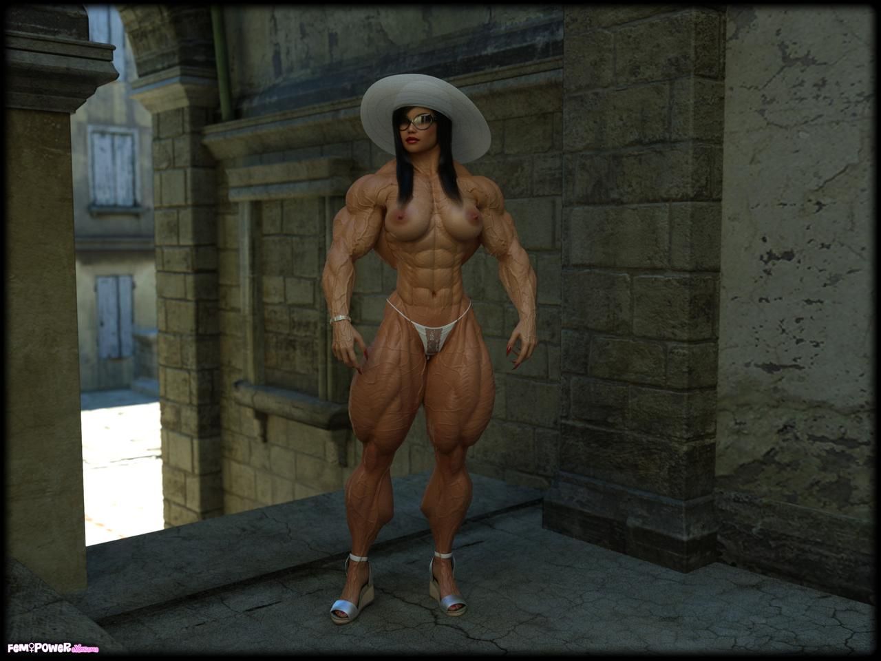 Muscle girls 3D models_ part 2 by Tigersan 109