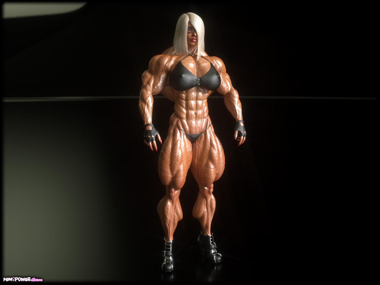 Muscle girls 3D models_ part 2 by Tigersan 135