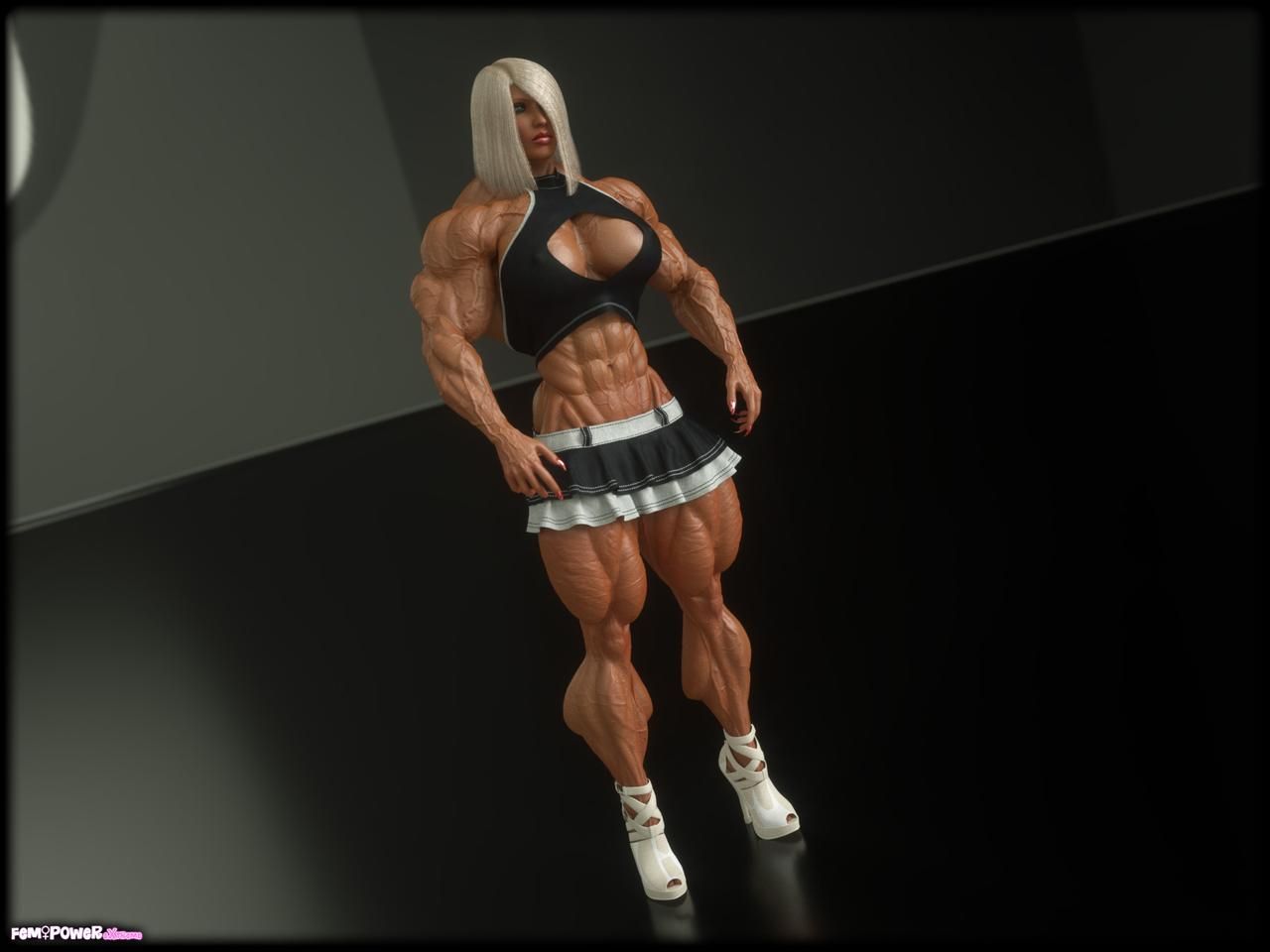Muscle girls 3D models_ part 2 by Tigersan 140