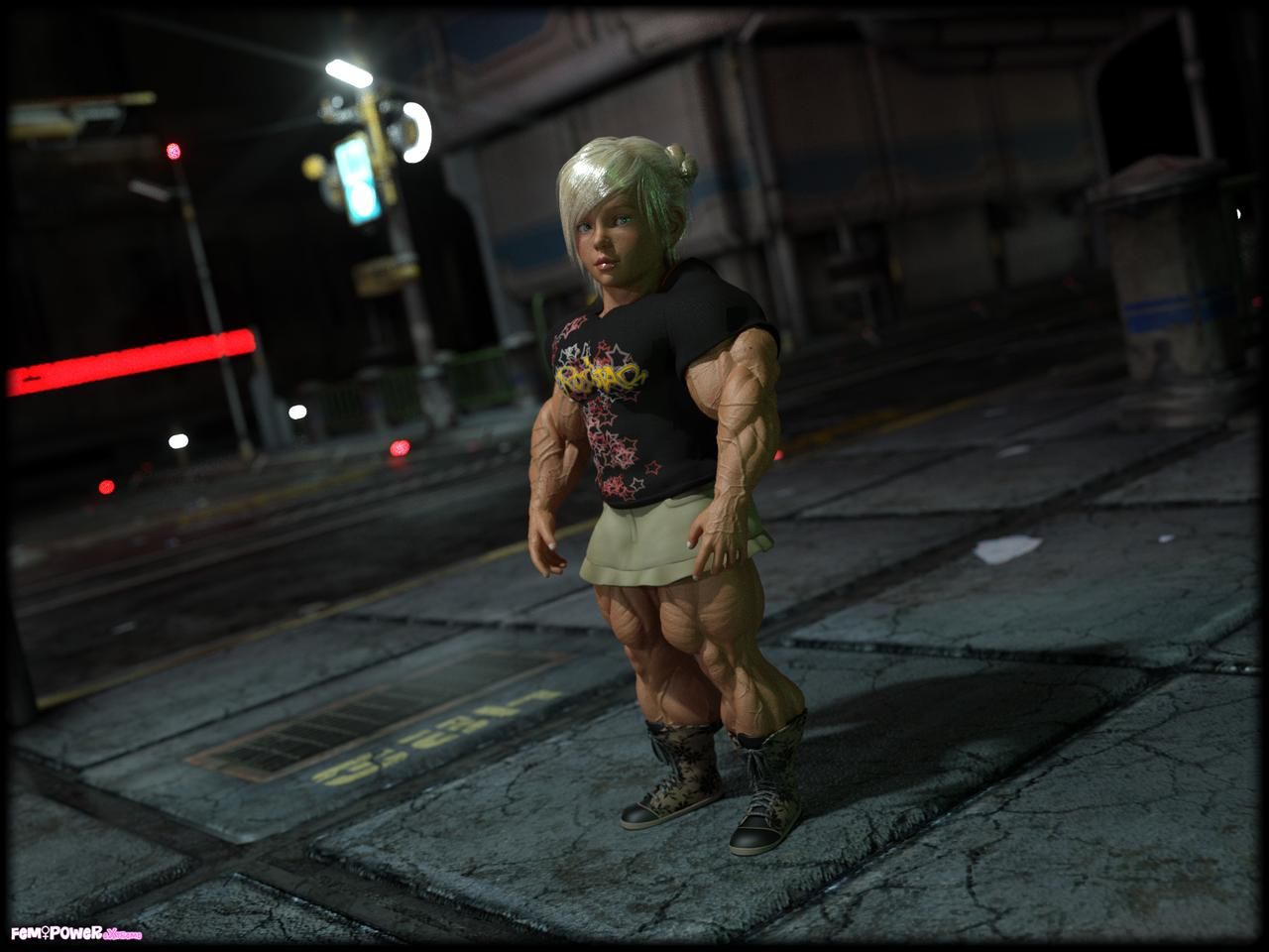 Muscle girls 3D models_ part 2 by Tigersan 151