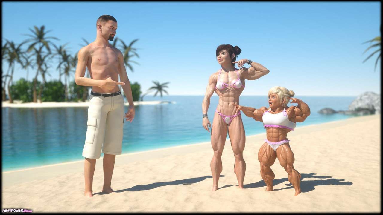 Muscle girls 3D models_ part 2 by Tigersan 157