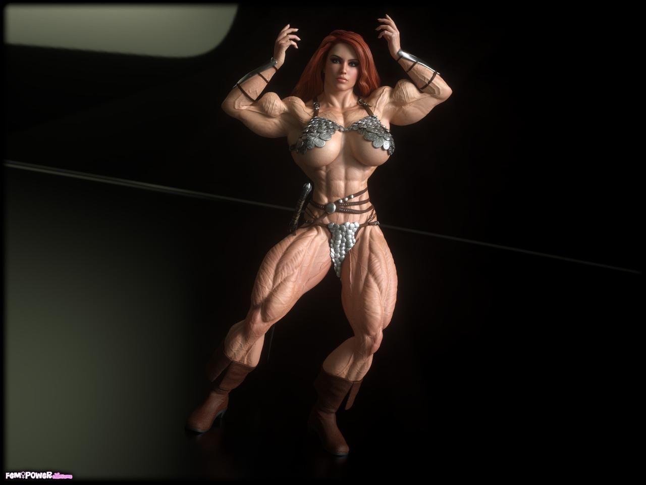 Muscle girls 3D models_ part 2 by Tigersan 170