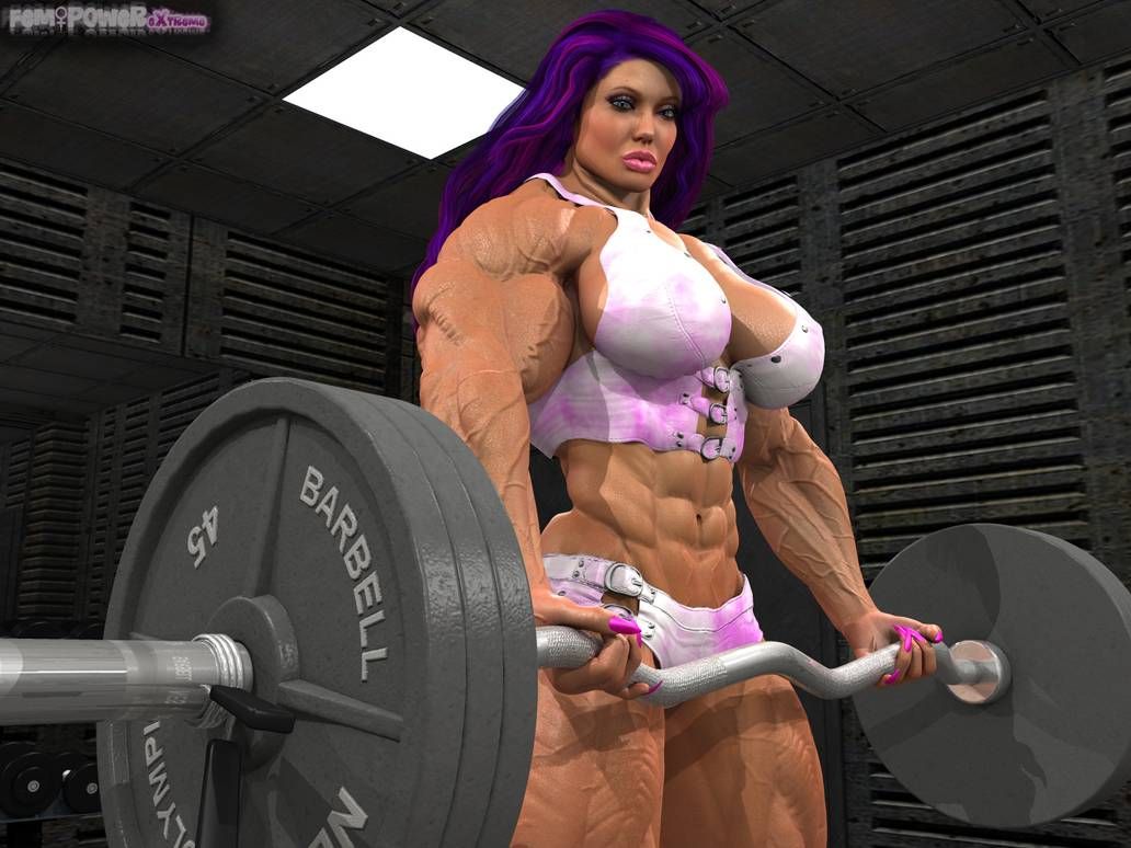 Muscle girls 3D models_ part 2 by Tigersan 184