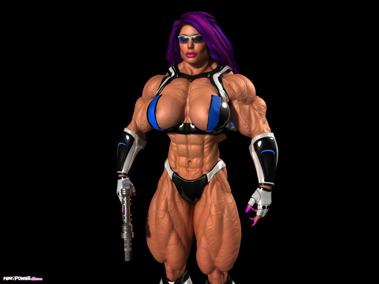 Muscle girls 3D models_ part 2 by Tigersan 188