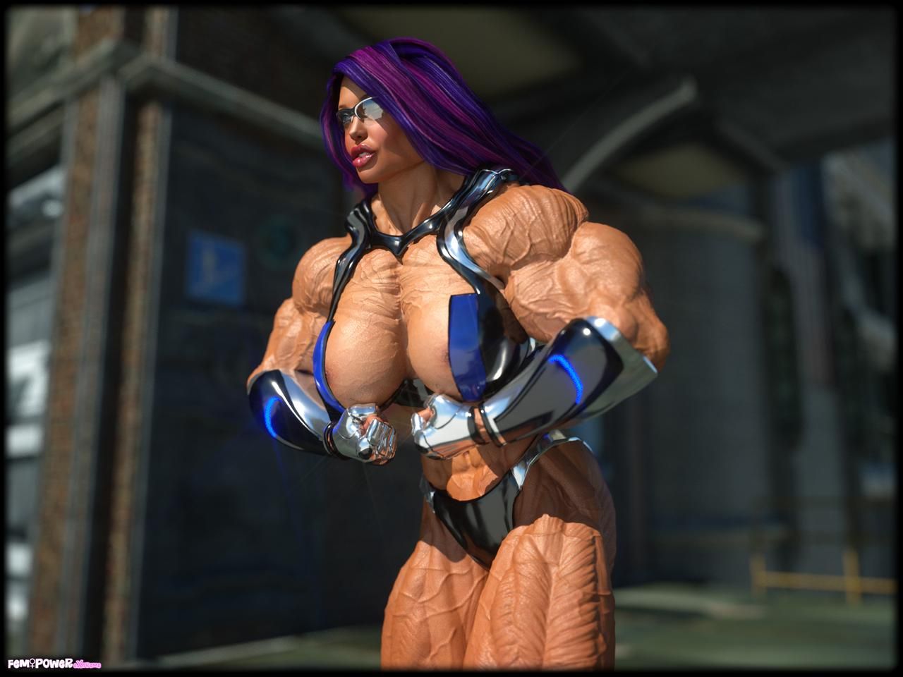 Muscle girls 3D models_ part 2 by Tigersan 192