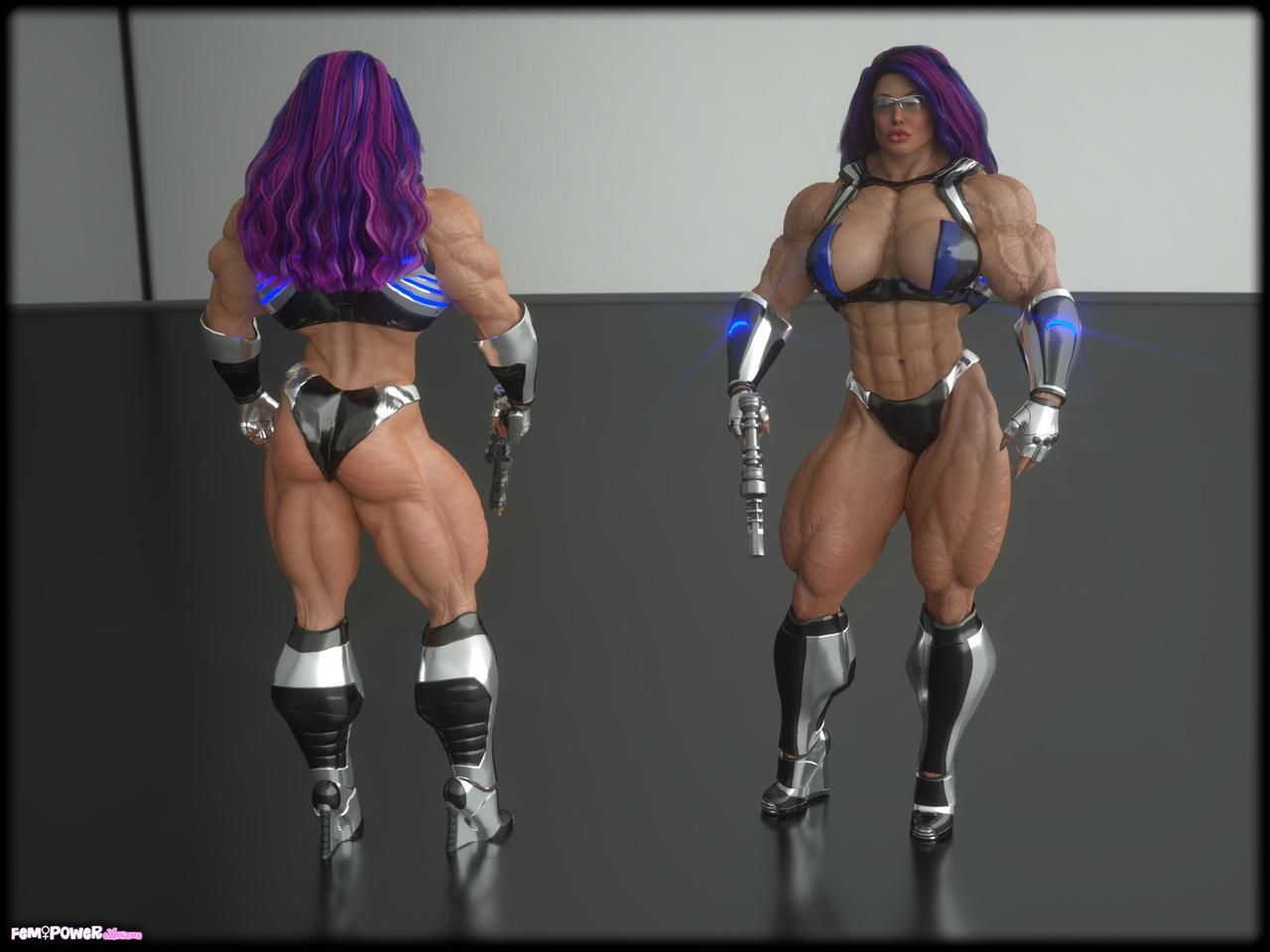 Muscle girls 3D models_ part 2 by Tigersan 193