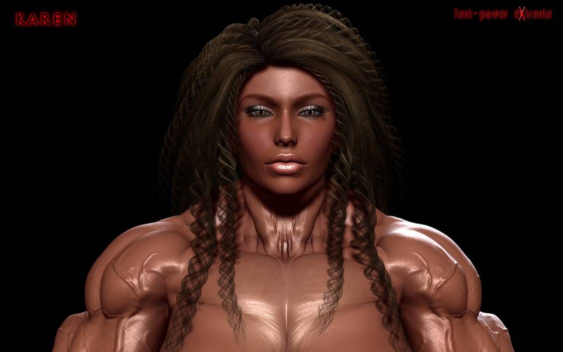 Muscle girls 3D models_ part 2 by Tigersan 205