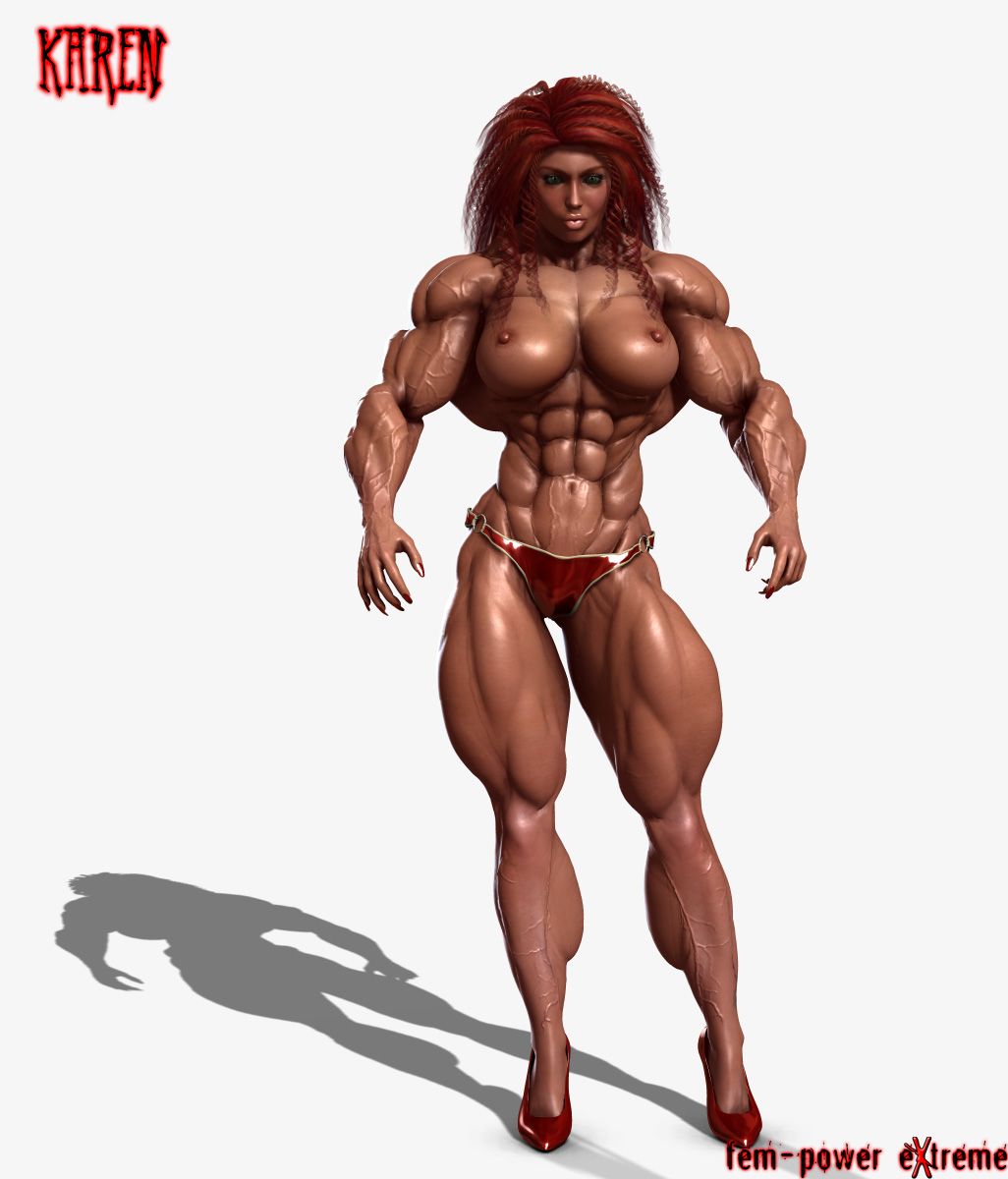 Muscle girls 3D models_ part 2 by Tigersan 207