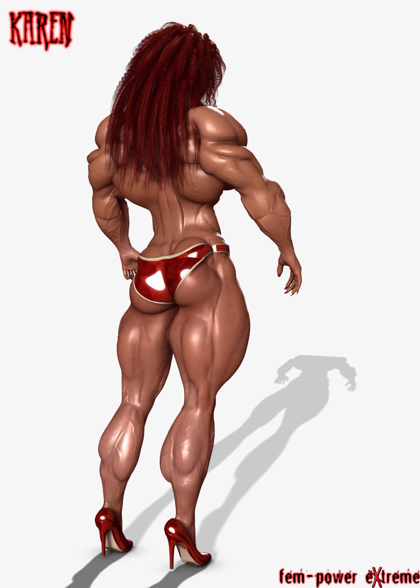 Muscle girls 3D models_ part 2 by Tigersan 208