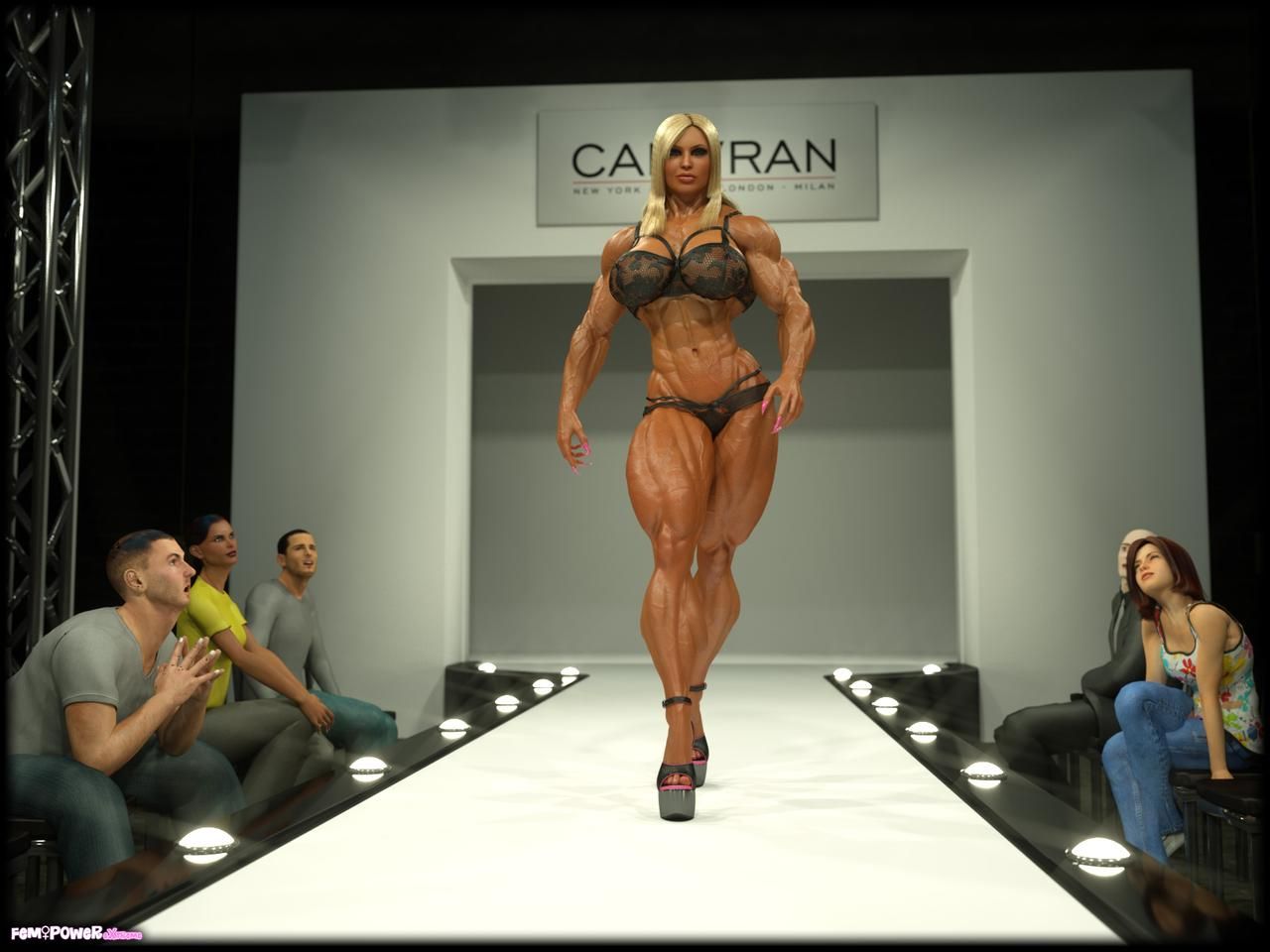 Muscle girls 3D models_ part 2 by Tigersan 219