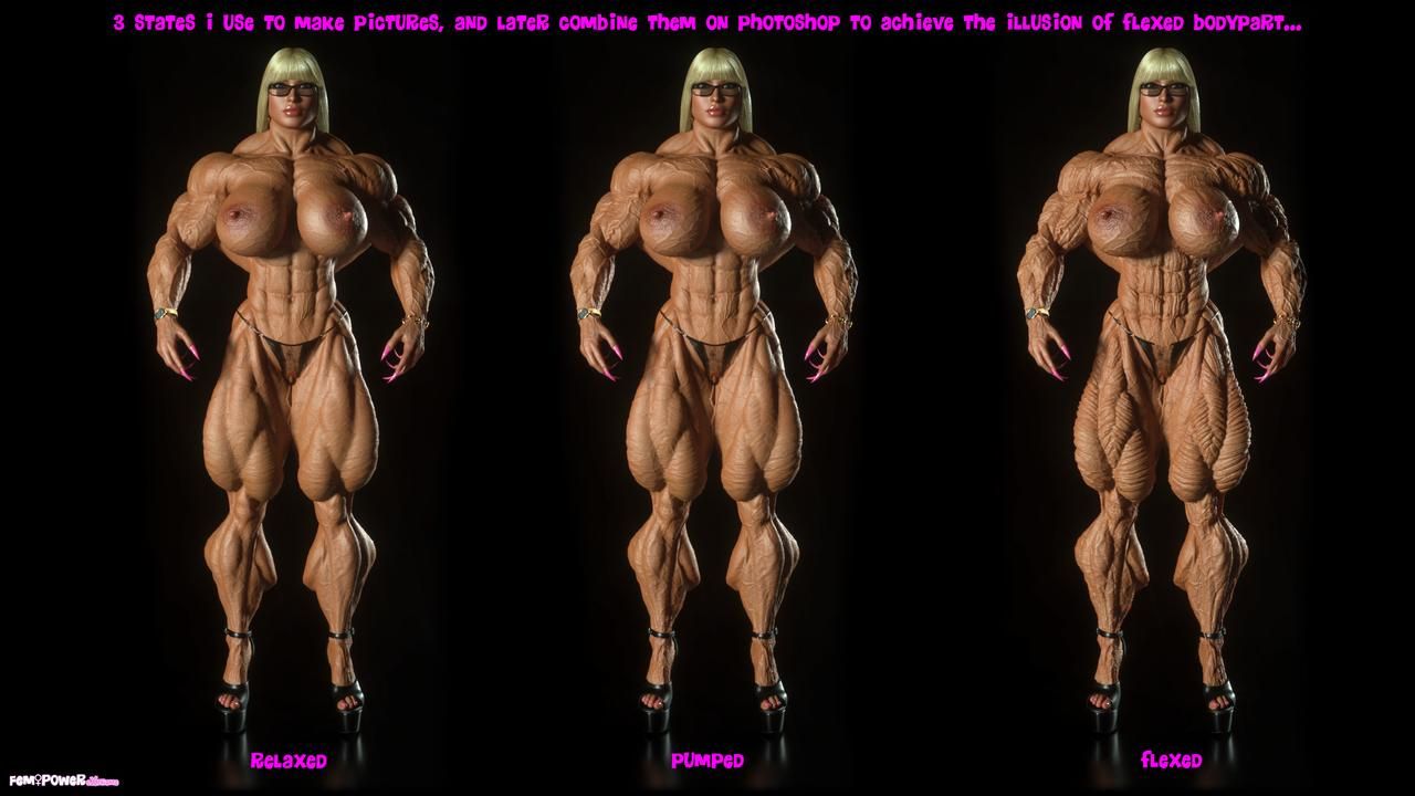 Muscle girls 3D models_ part 2 by Tigersan 259
