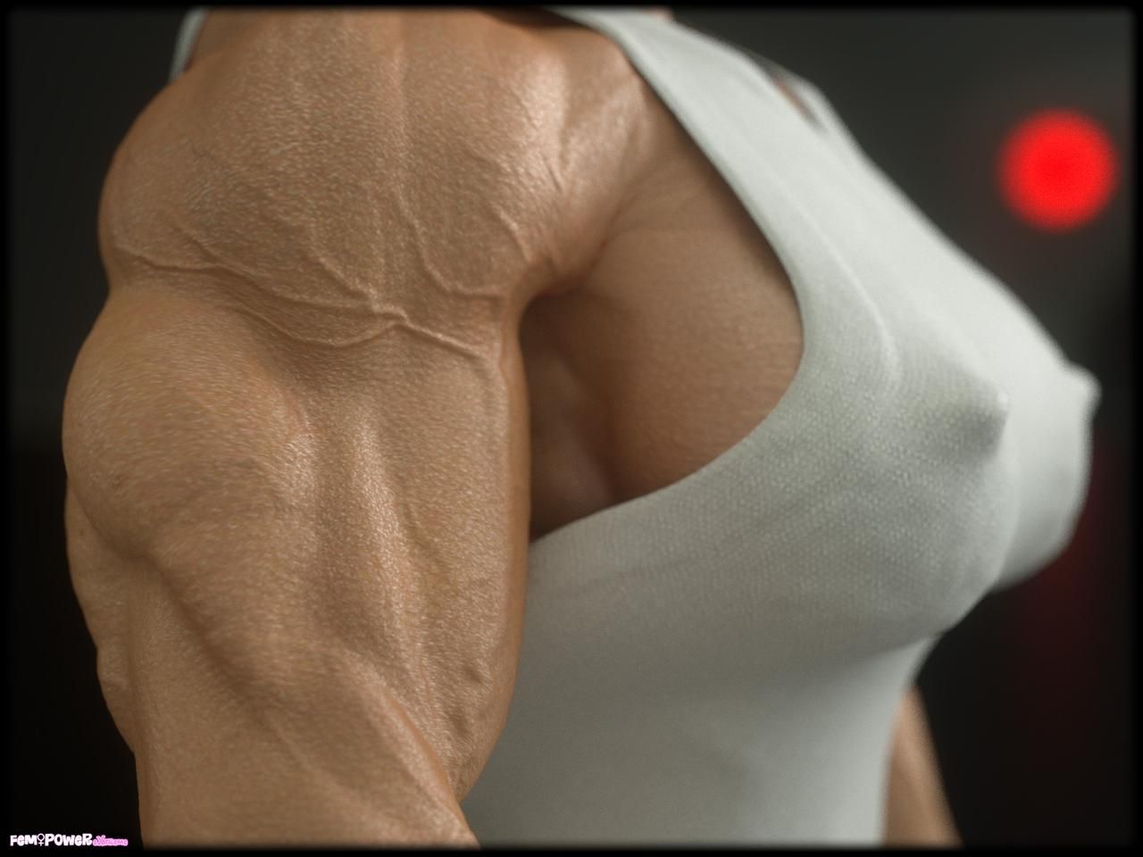 Muscle girls 3D models_ part 2 by Tigersan 48