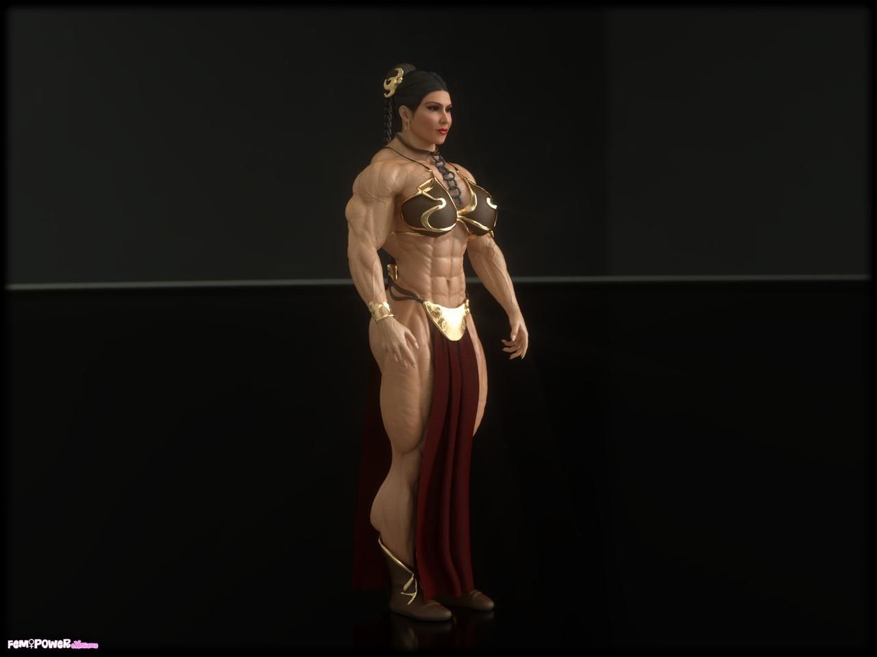 Muscle girls 3D models_ part 2 by Tigersan 49