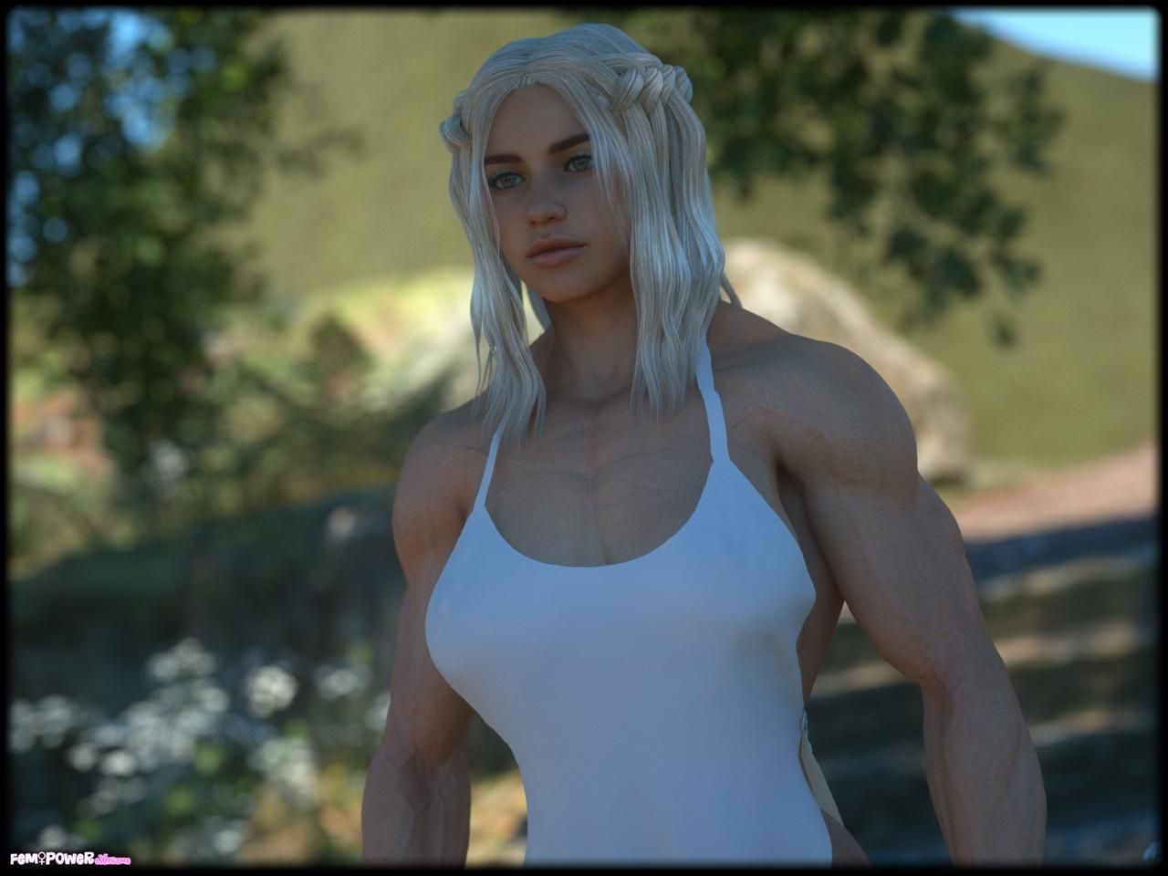 Muscle girls 3D models_ part 2 by Tigersan 6