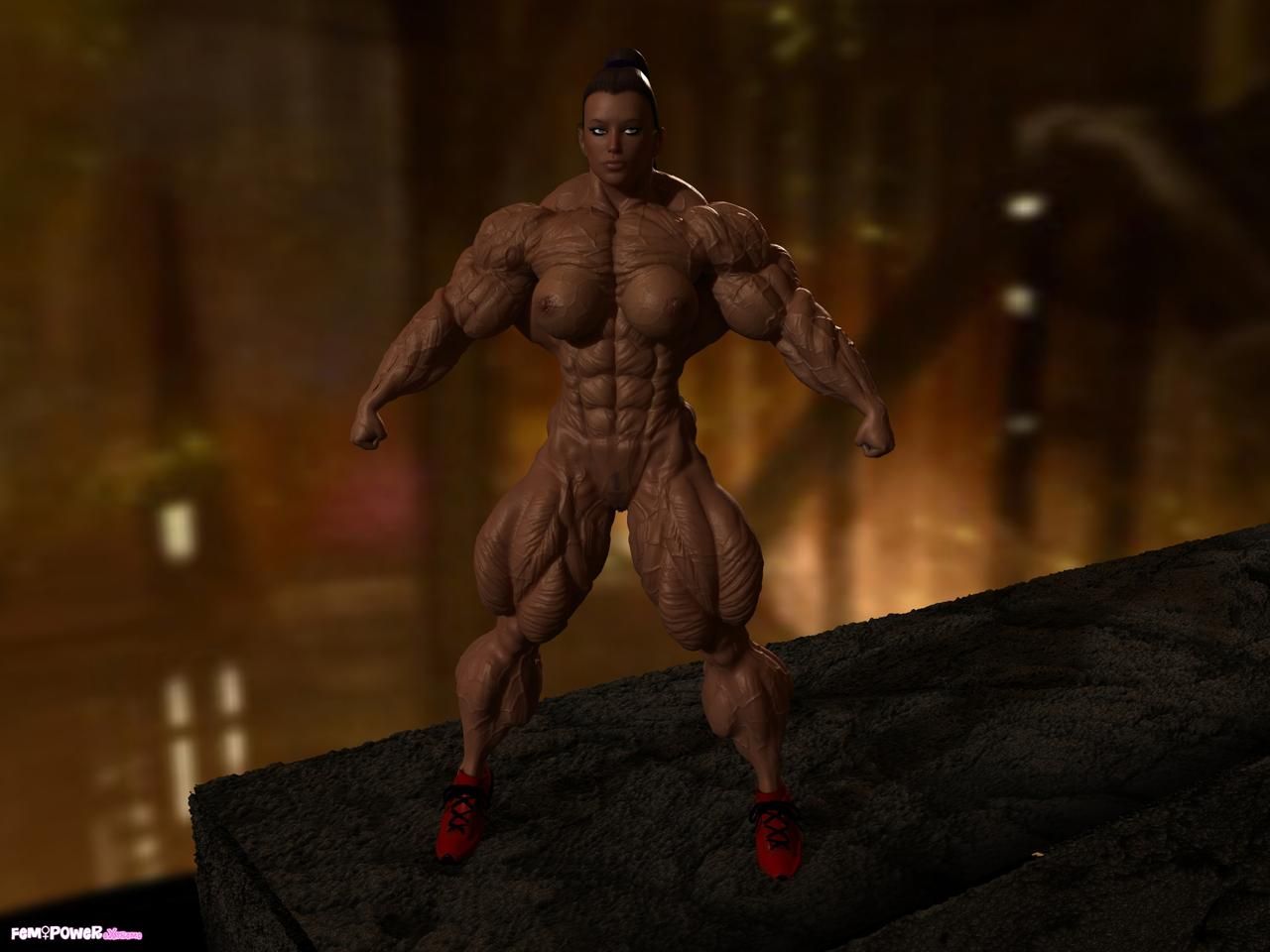 Muscle girls 3D models_ part 2 by Tigersan 64