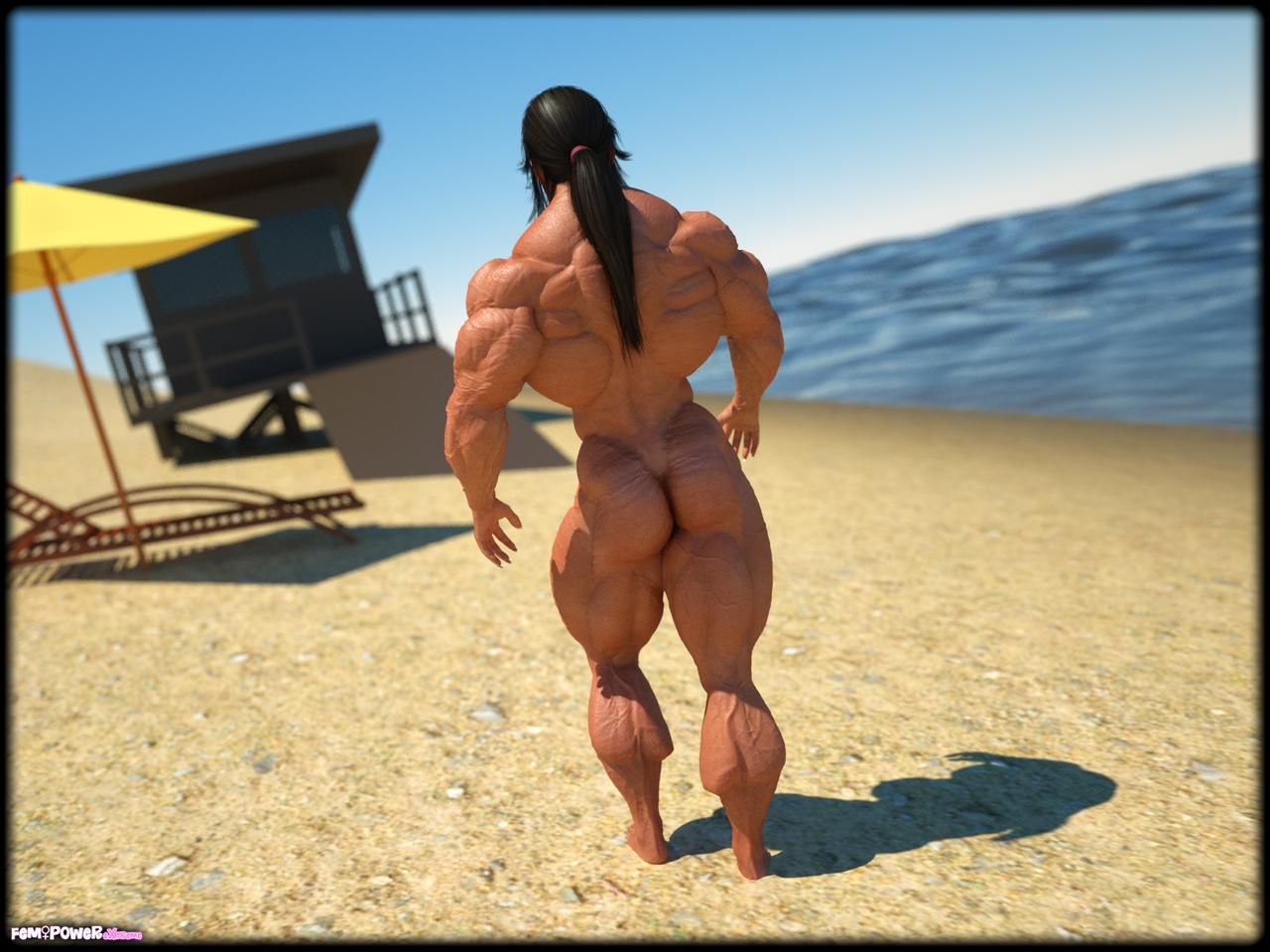 Muscle girls 3D models_ part 2 by Tigersan 66