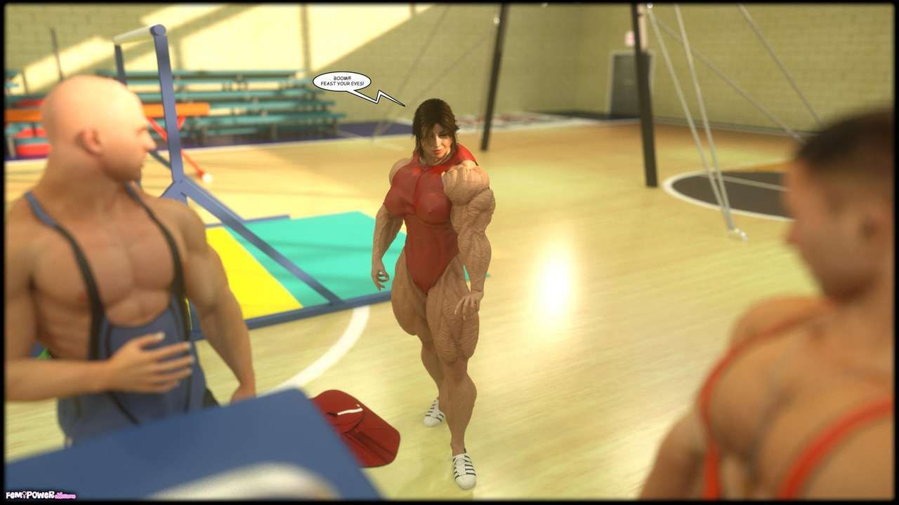 Muscle girls 3D models_ part 2 by Tigersan 69