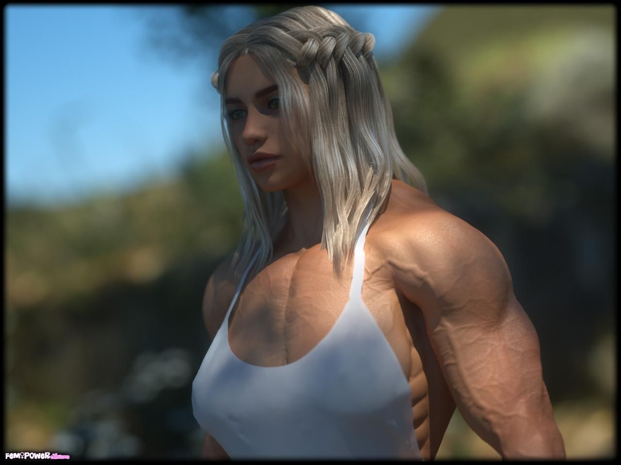 Muscle girls 3D models_ part 2 by Tigersan 7