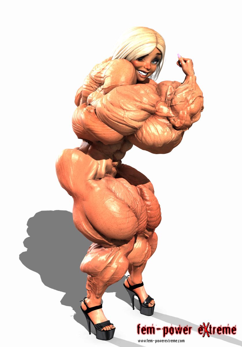 Muscle girls 3D models_ part 2 by Tigersan 73