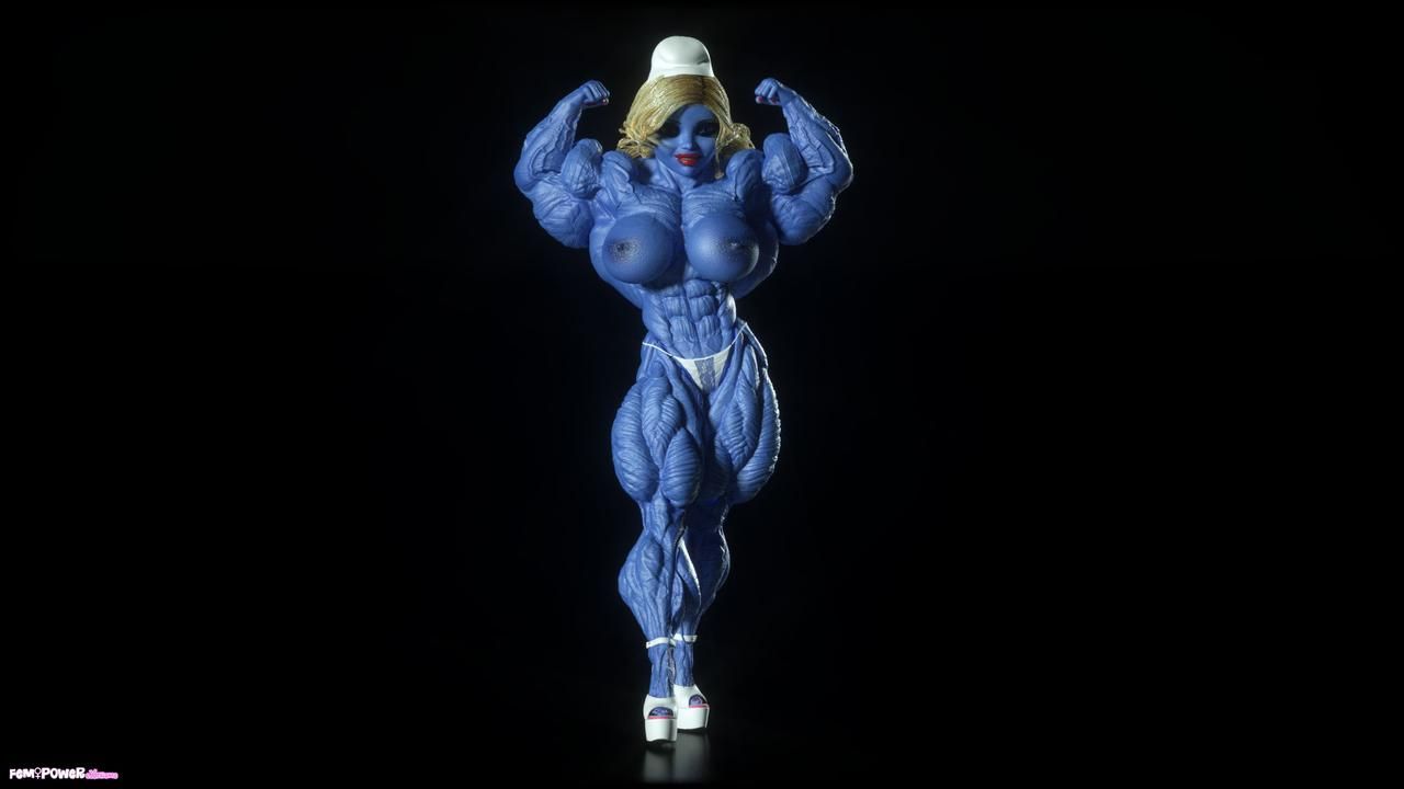 Muscle girls 3D models_ part 2 by Tigersan 83
