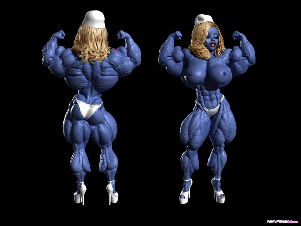 Muscle girls 3D models_ part 2 by Tigersan 86