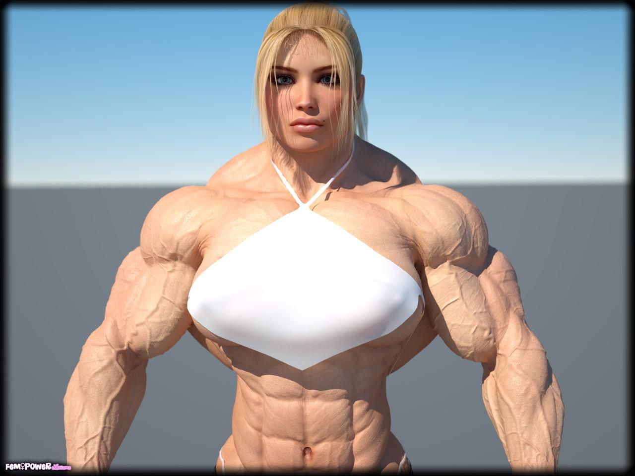 Muscle girls 3D models_ part 2 by Tigersan 9