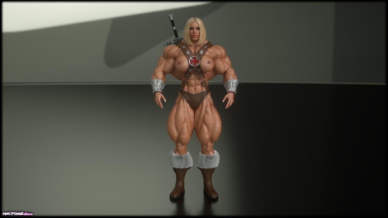 Muscle girls 3D models_ part 2 by Tigersan 99