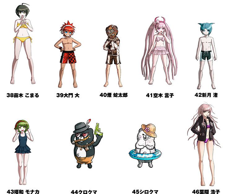 "Happy Dangan Rompa S Super High School Class Nango Dice Training Camp" Standing picture of all characters in swimsuits! 6