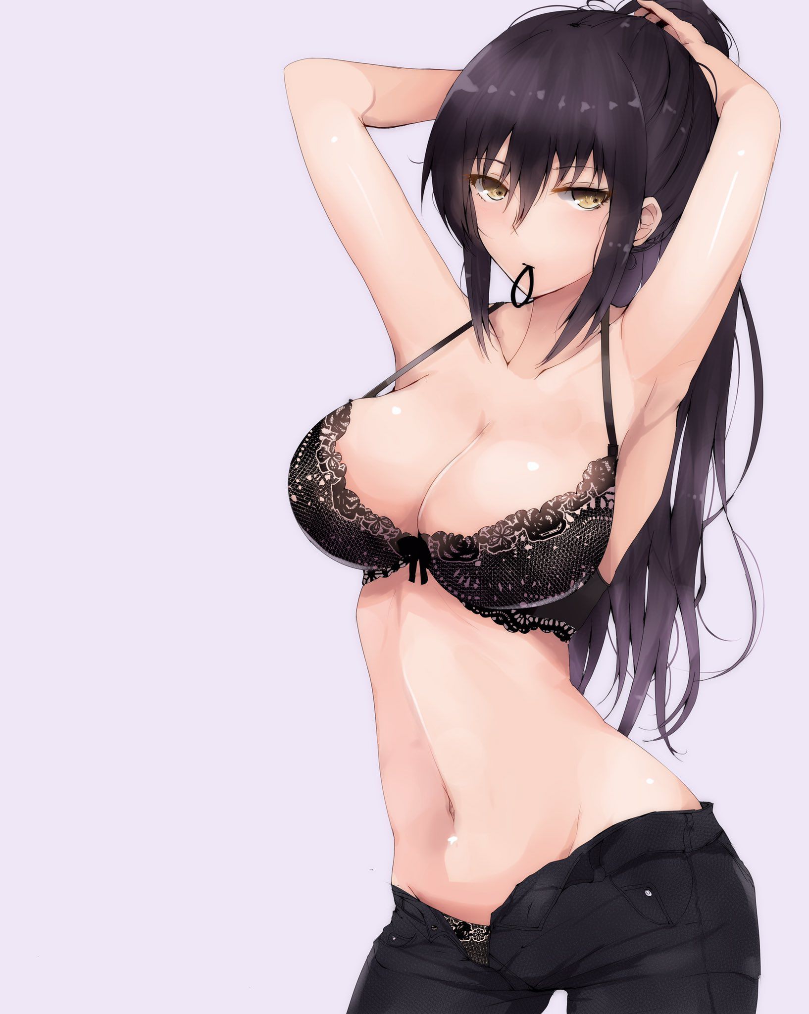 【Secondary erotic】 Erotic image of a girl wearing a thing with lace on underwear is here 2