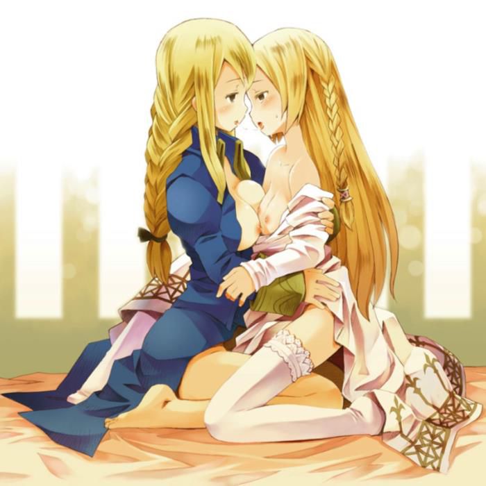 【Secondary】Kissing image between girls with erotic saliva exchange 14