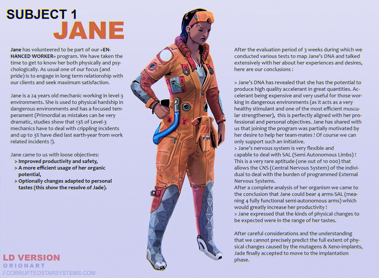 Subject 1 : Jane (ongoing) 2