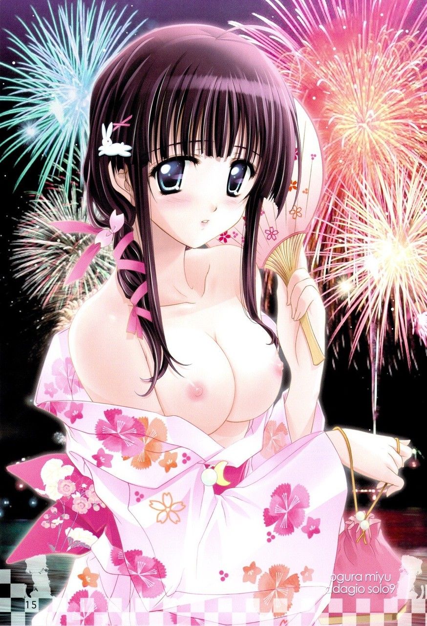 2D Summer Beautiful Girl Erotic Yukata Image 4 1