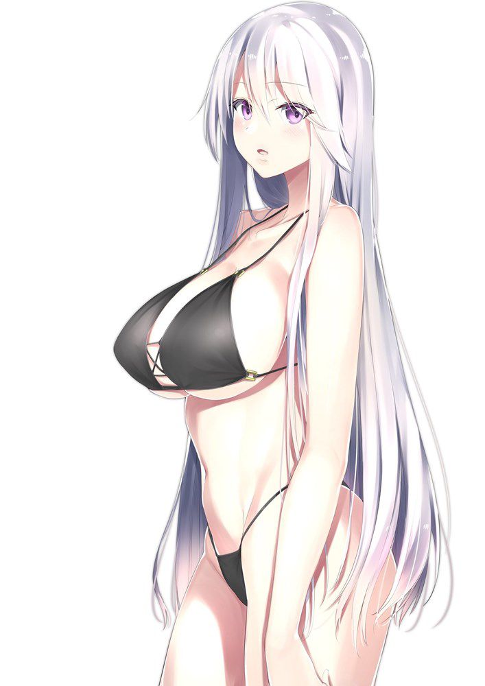 Busty beautiful girl image wearing a 2D bikini 4 10