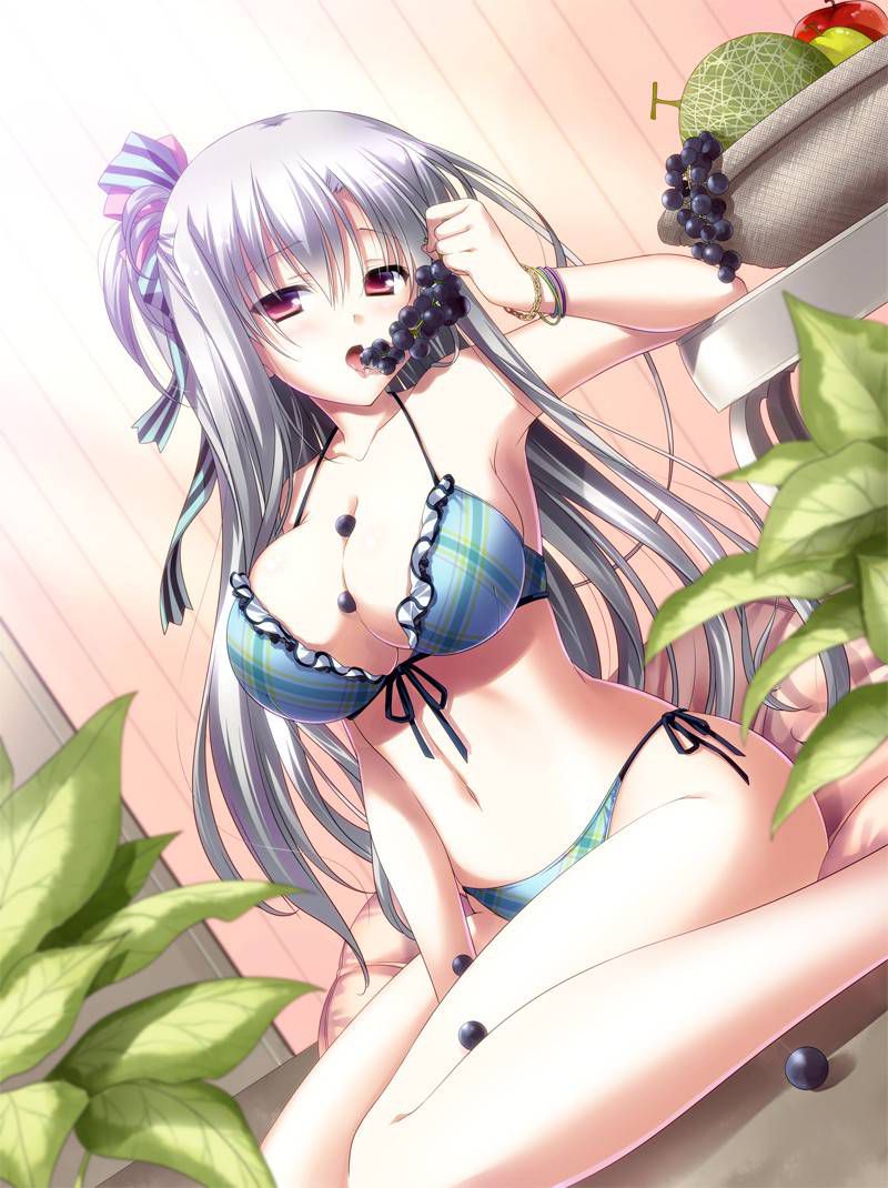 Busty beautiful girl image wearing a 2D bikini 4 2