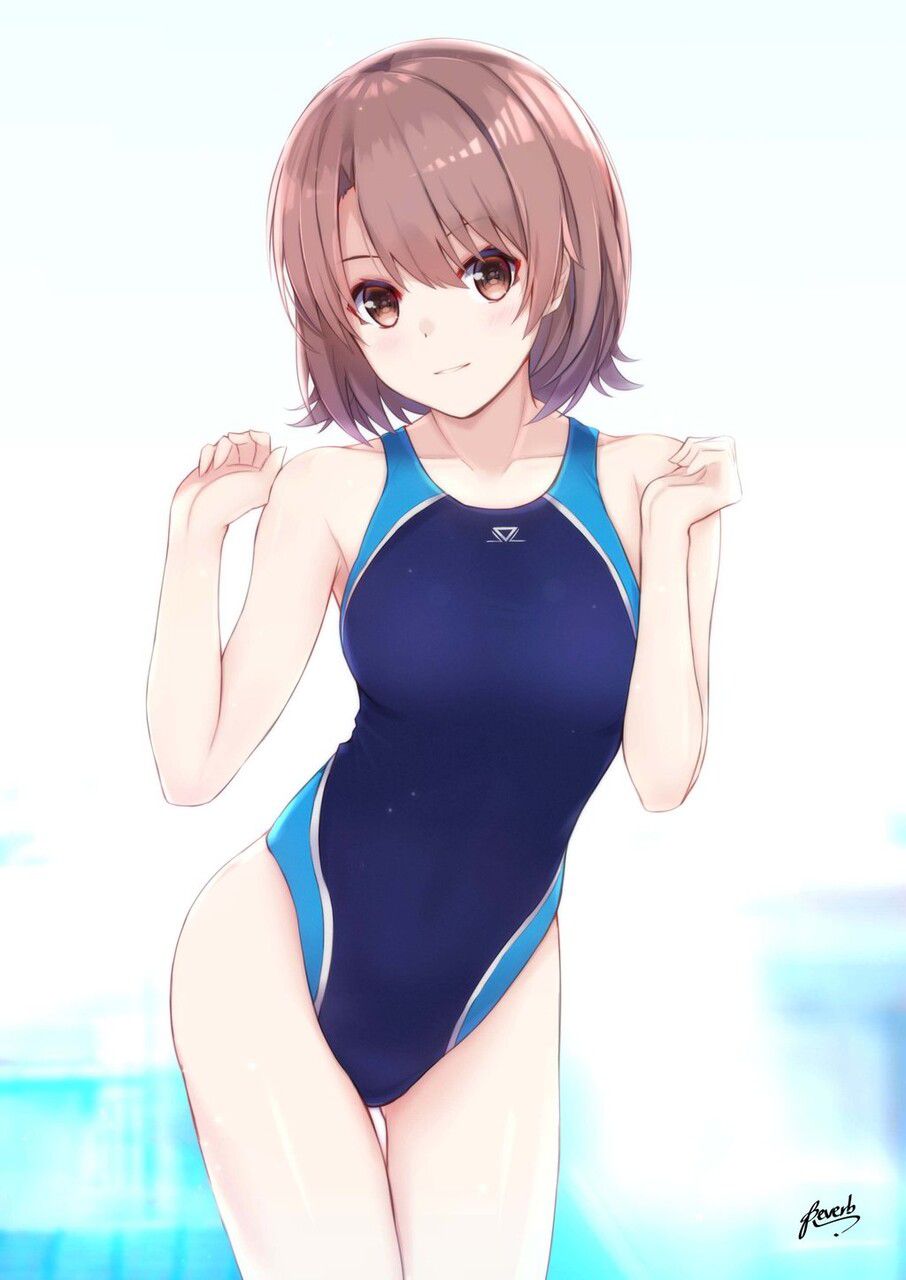 Those who want to nu with erotic images of swimming swimsuits gather! 16