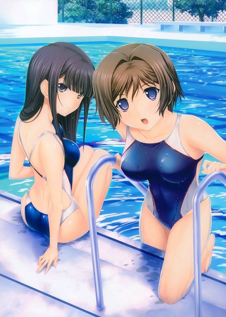 Those who want to nu with erotic images of swimming swimsuits gather! 18