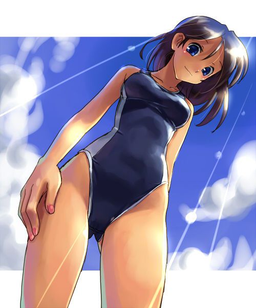 Those who want to nu with erotic images of swimming swimsuits gather! 9
