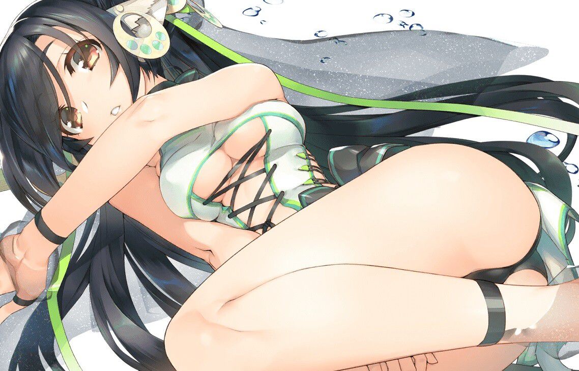 What is singed Lost Flag Kuon's and buttocks are mutimuchi erotic swimsuit costume! 1