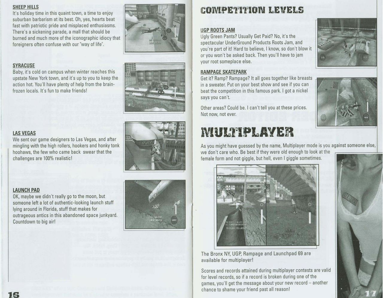 BMX XXX (Xbox) Game Manual 10