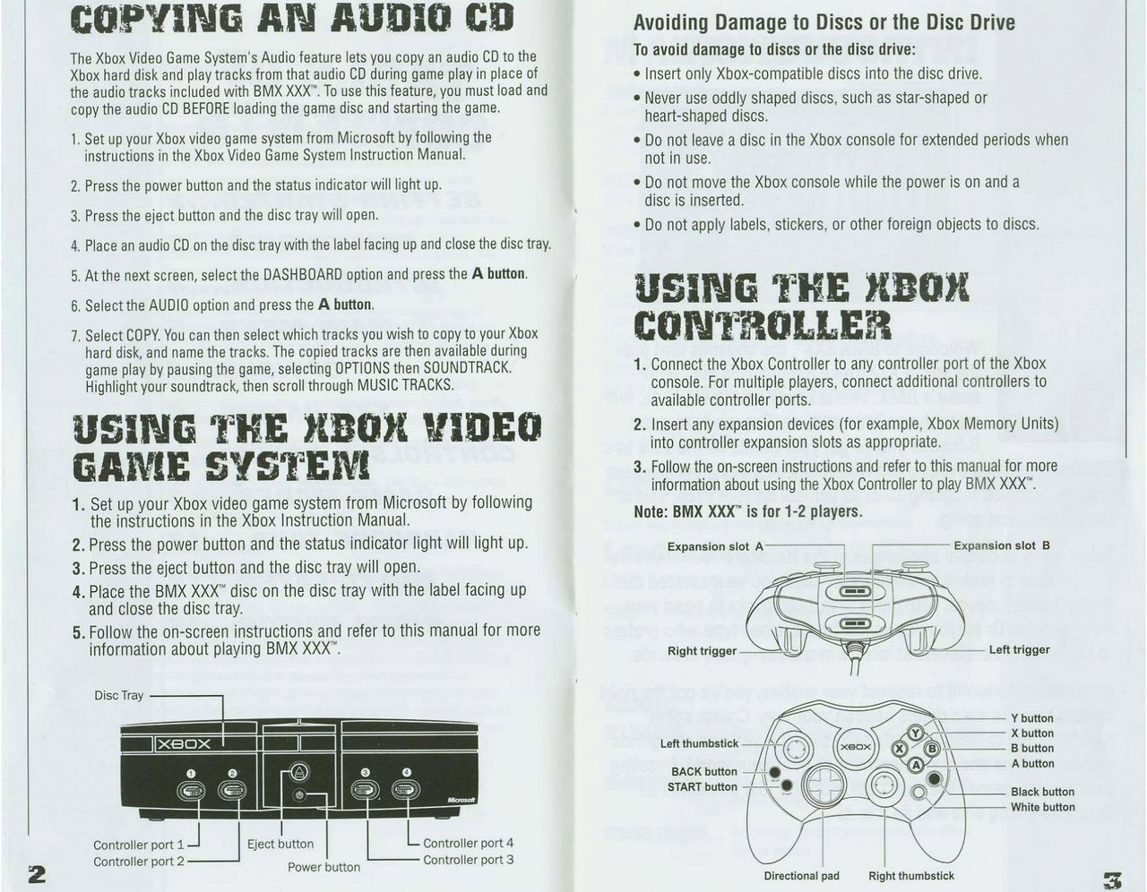 BMX XXX (Xbox) Game Manual 3